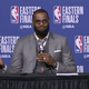 Illustration for article titled LeBron James Held To 15 Points In Game 1 Loss, Still Finds A Way To Remind Us He's The GOAT